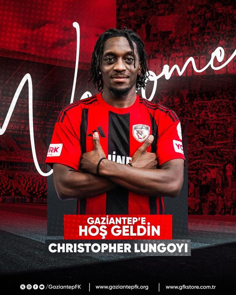 Transferi Haberleri | Gaziantep FK, Christopher Lungoyi'yi transfer etti