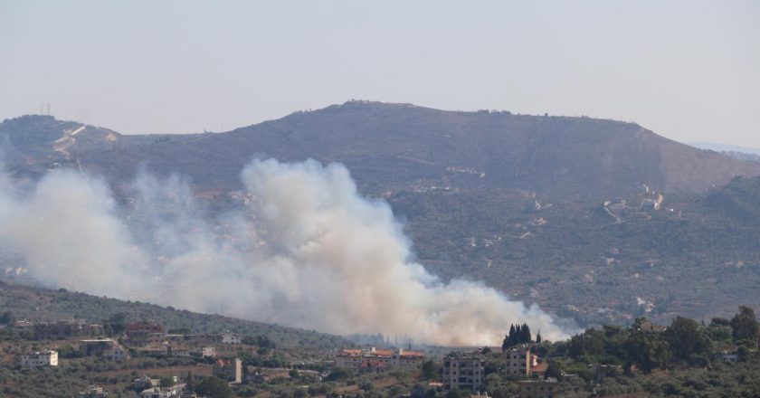 Soykırımcı İsrail ile Hizbullah, Lübnan’ın güneyinde 15 noktada çatıştı.