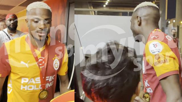 Victor Osimhen şampiyonluk kutlamasına damga vurdu! İsteksiz görüntüleri paylaşım rekoru kırıyor